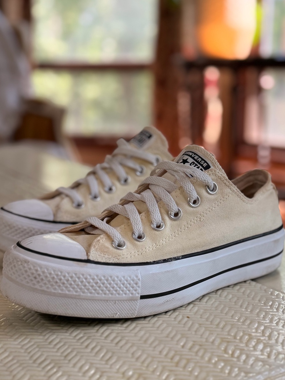 Darling Soft Yellow Converse Platform Sneakers 8.5